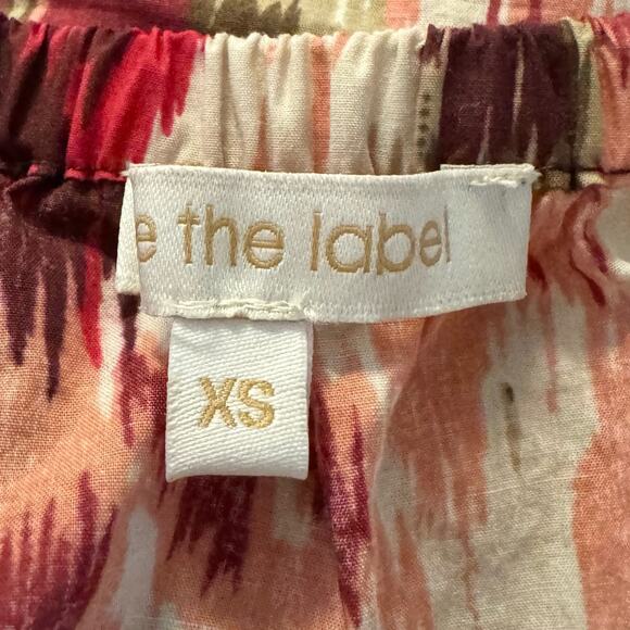 Love the Label Anthropologie Painterly Open-Back Blouse Crop Top | Size XS - Picture 8 of 10